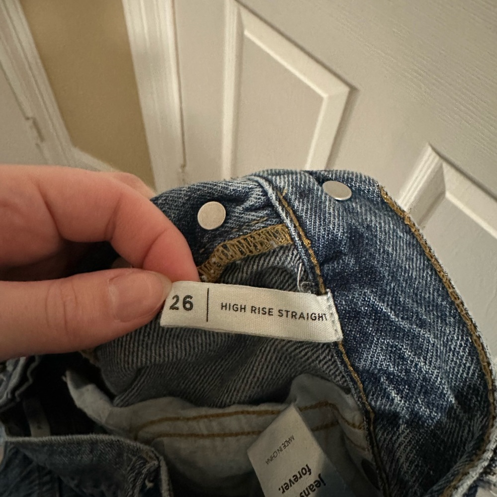 PacSun High Rise Ripped Blue Jeans - Picture 3 of 3